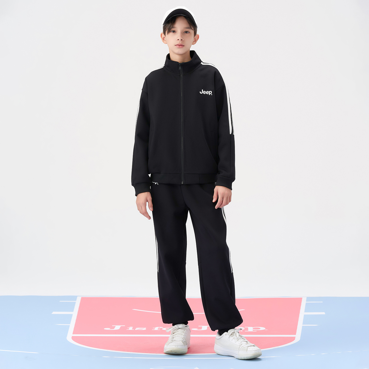 Спортивный сет Casual для подростков Jeep, черный (fleece-lined) — фото 4