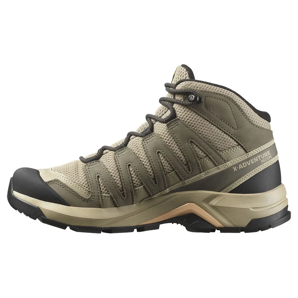Походные ботинки женские Salomon X-Adventure Recon Mid с технологией Gore Tex, коричневый — фото 3