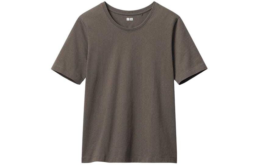 

Футболка U Collection женская темно-коричневая Uniqlo