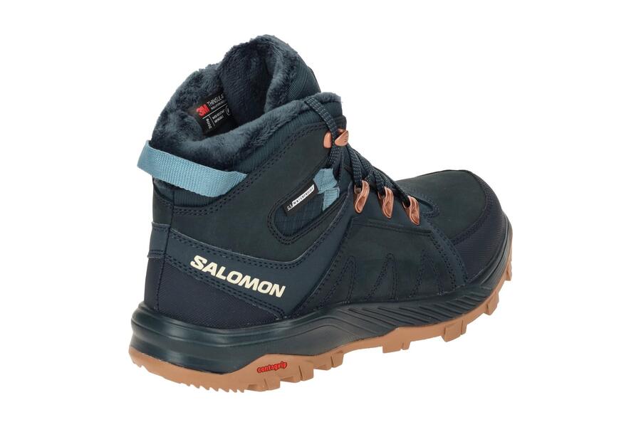 Ботинки Salomon Outchill Thinsulate синие водонепроницаемые женские 473773 — фото 4