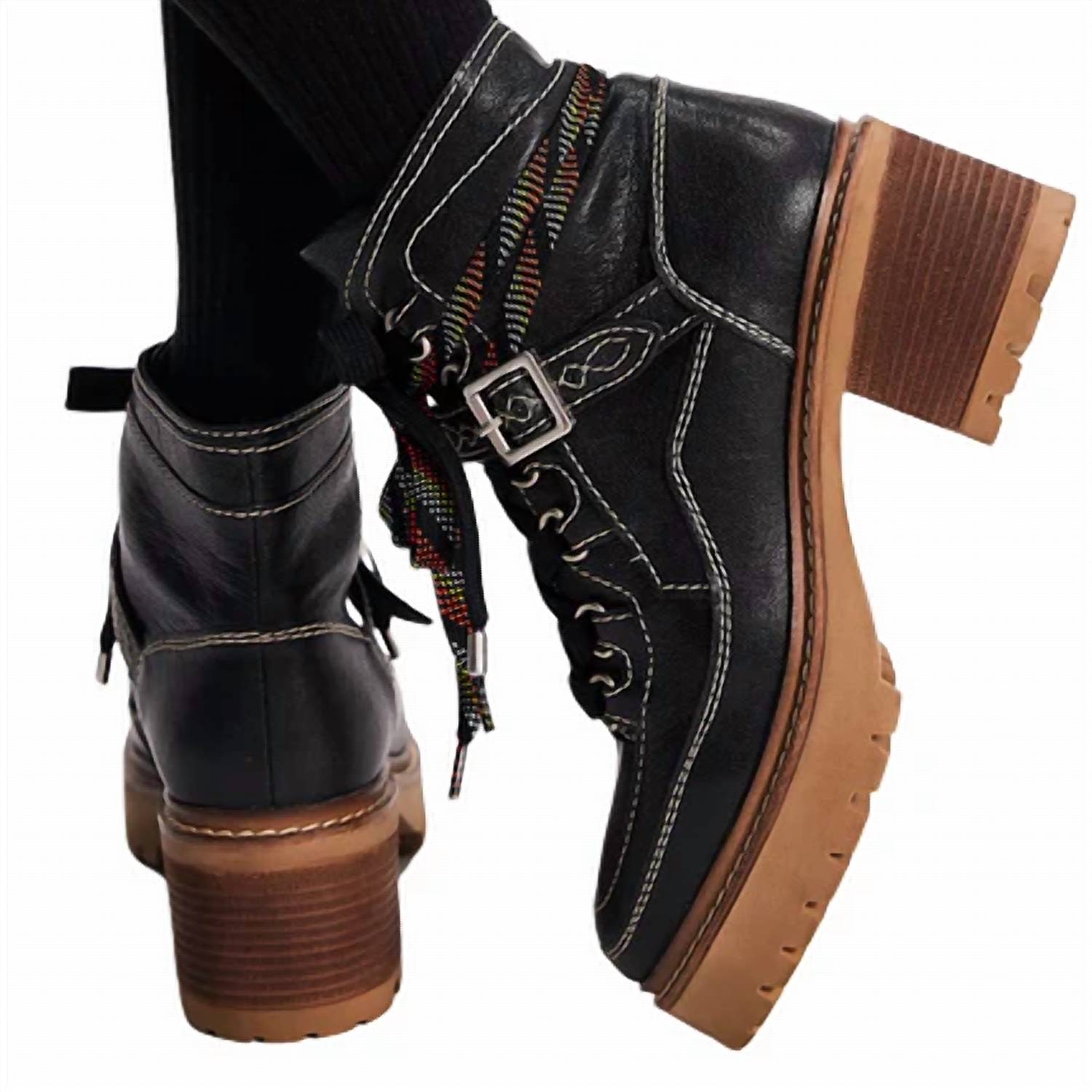 Jasper Hiker ботинки до щиколотки в викторианском черном цвете Free People — фото 3