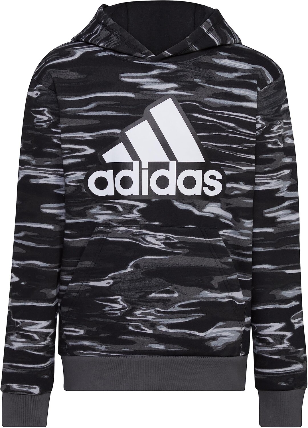 

Толстовка Adidas All Over Print Liquid Camo Hooded Pullover, черный