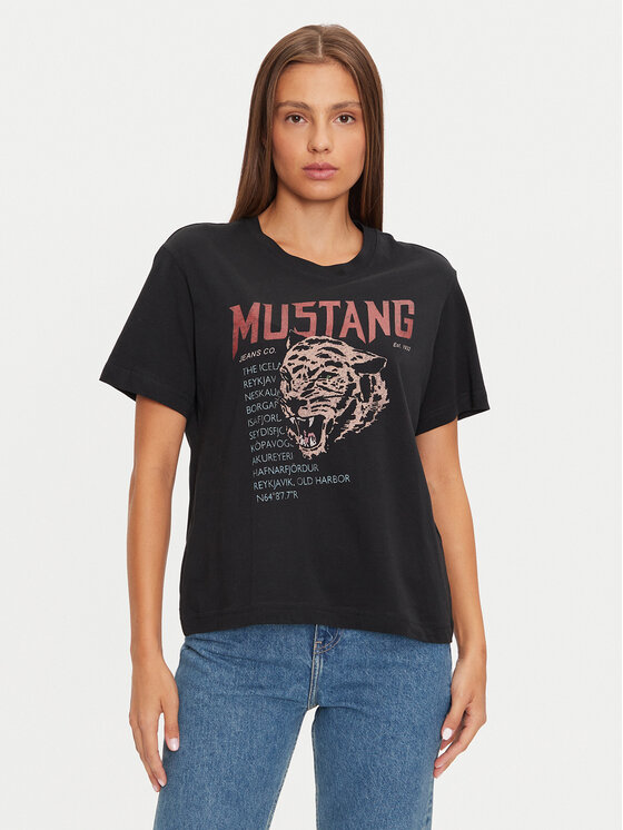 

Футболка свободного кроя Mustang, черный