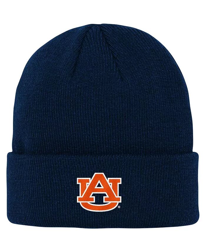 

Big Boys Navy Auburn Tigers Жаккардовая Текстура Вязаная Шапка С Манжетами Gen 2