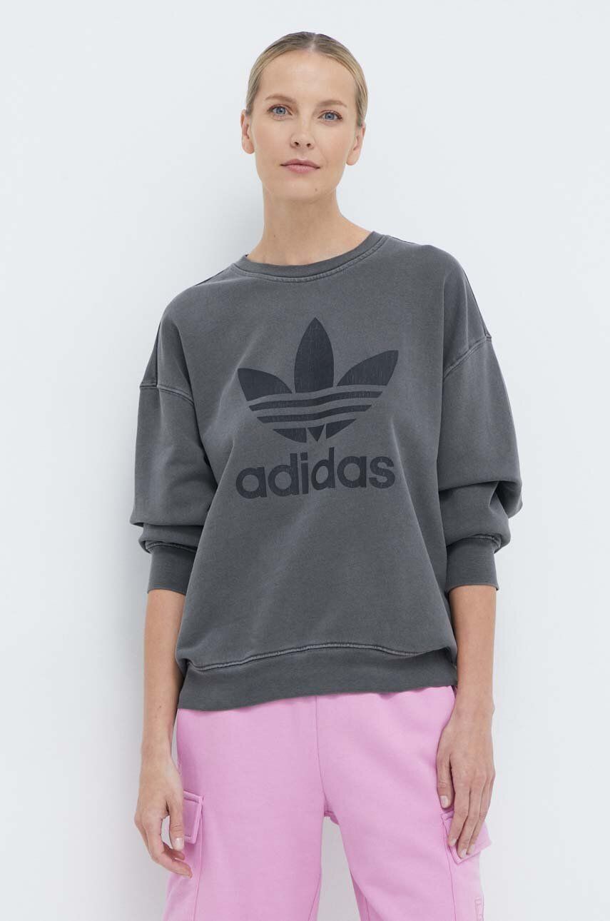 

Хлопковая толстовка adidas Originals, серый