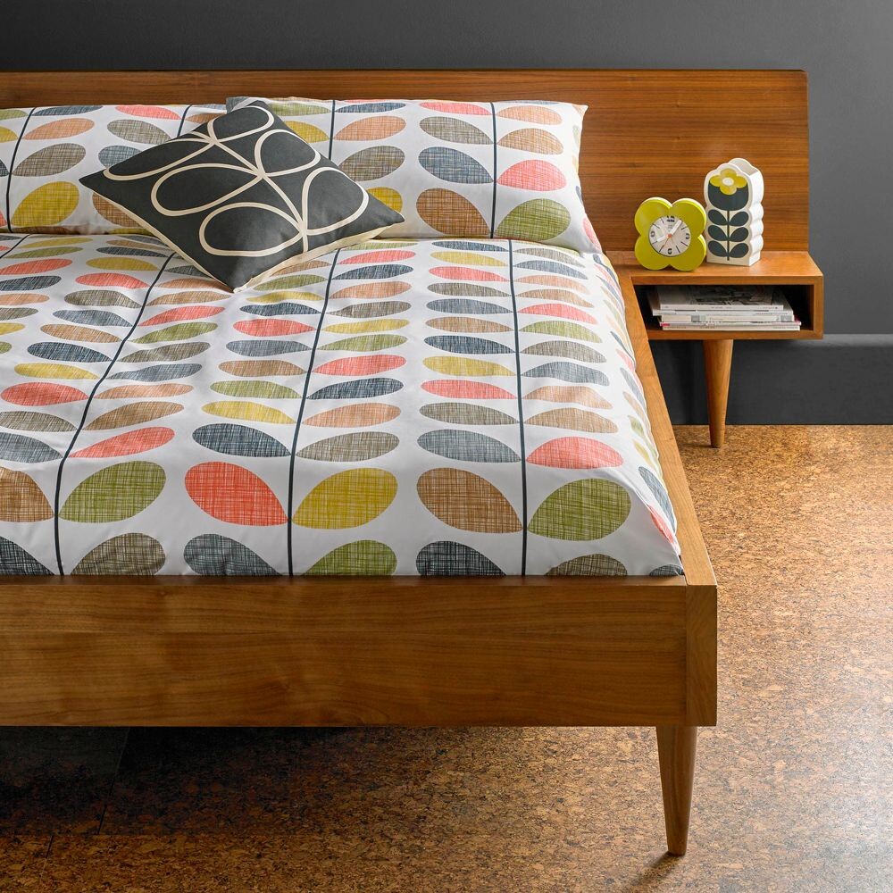 

Стандартная хлопковая наволочка Orla Kiely Scribble Stem, пара, разноцветная