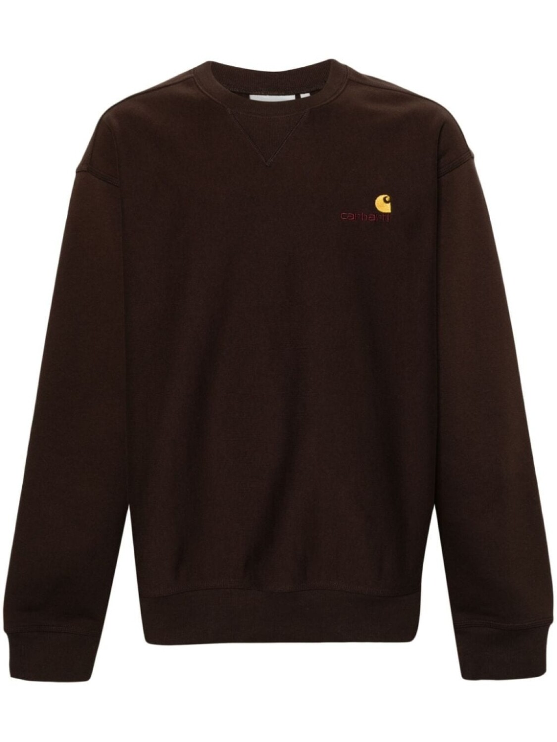 

Carhartt WIP толстовка American Script с приспущенными плечами, коричневый