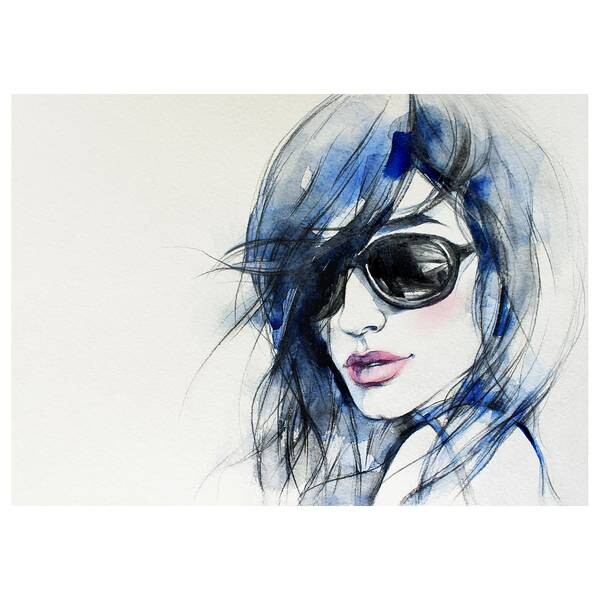 

Картина на холсте A.S. Création Sunglasses, синий