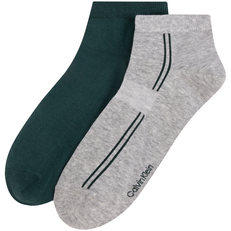 

CALVIN KLEIN Носки низкие мужские 2 пары, 983-Космический черный/Лунный белый