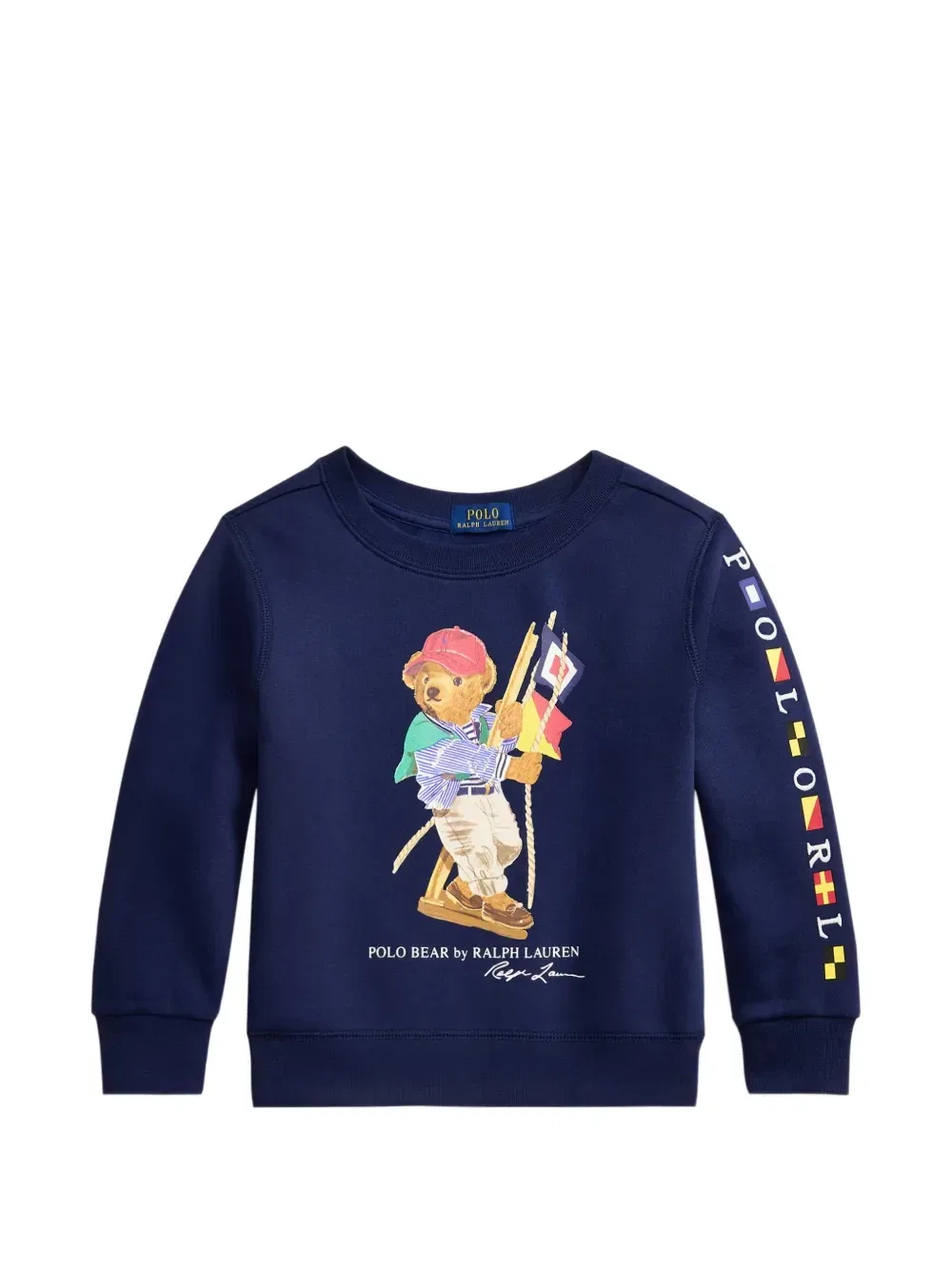 Толстовка с принтом Polo Ralph Lauren Kids, синий