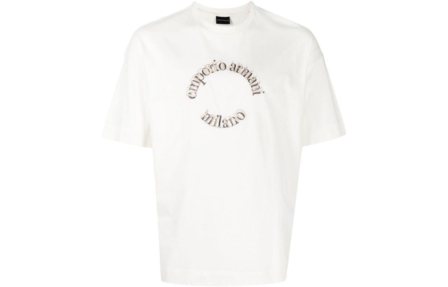 

EMPORIO ARMANI Футболка мужская экрю, Белый, EMPORIO ARMANI Футболка мужская экрю