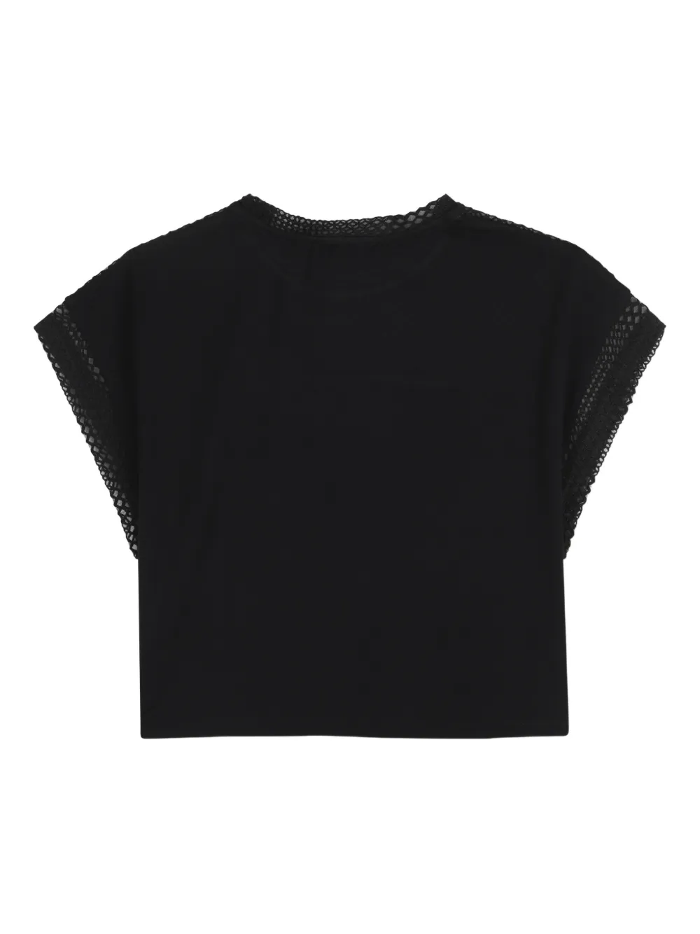 Футболка с сетчатыми вставками Dkny Kids, черный — фото 2
