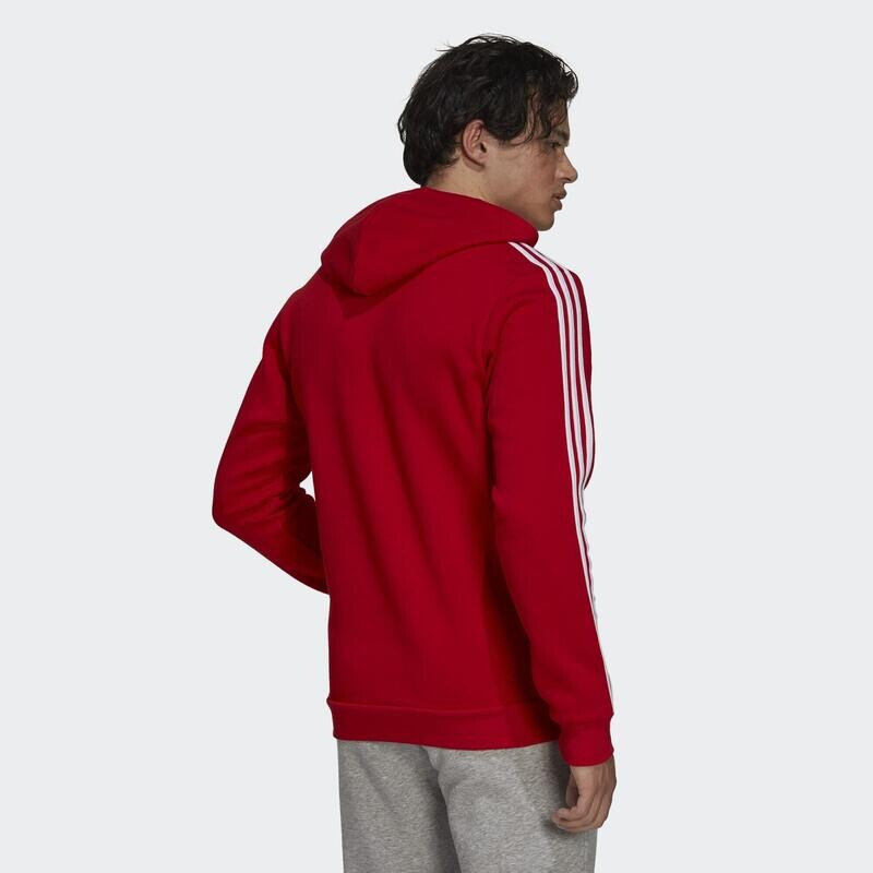 Спортивная толстовка Adidas, цвет scharlachrot/weiss — фото 3