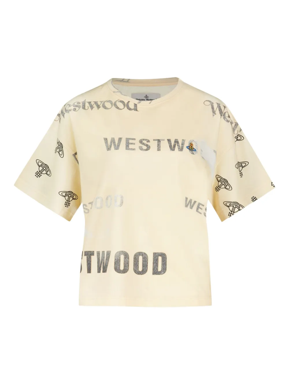 

Хлопковая футболка с логотипом Orb Vivienne Westwood, желтый
