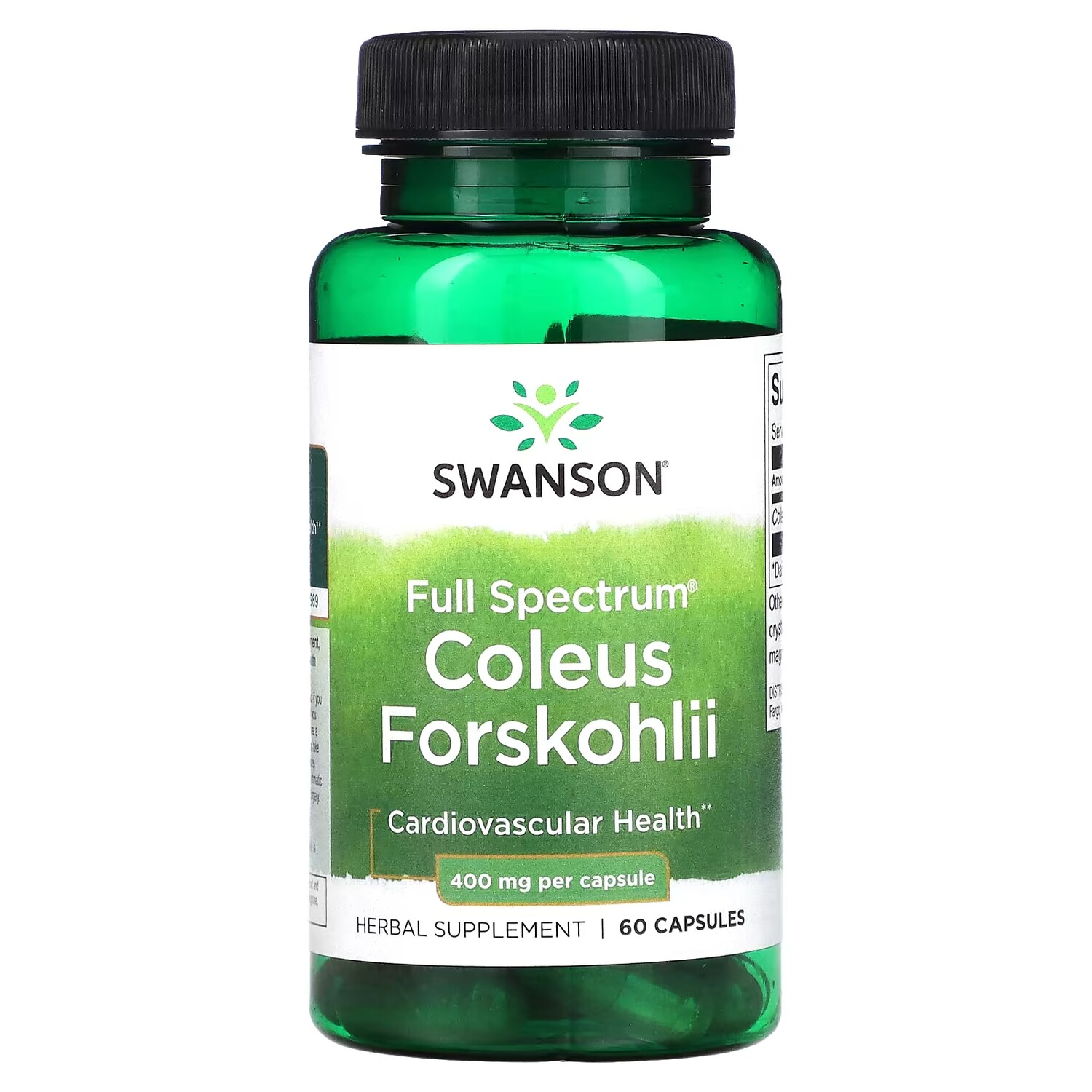 

Растительная добавка Swanson Full Spectrum Coleus Forskohlii, 60 капсул