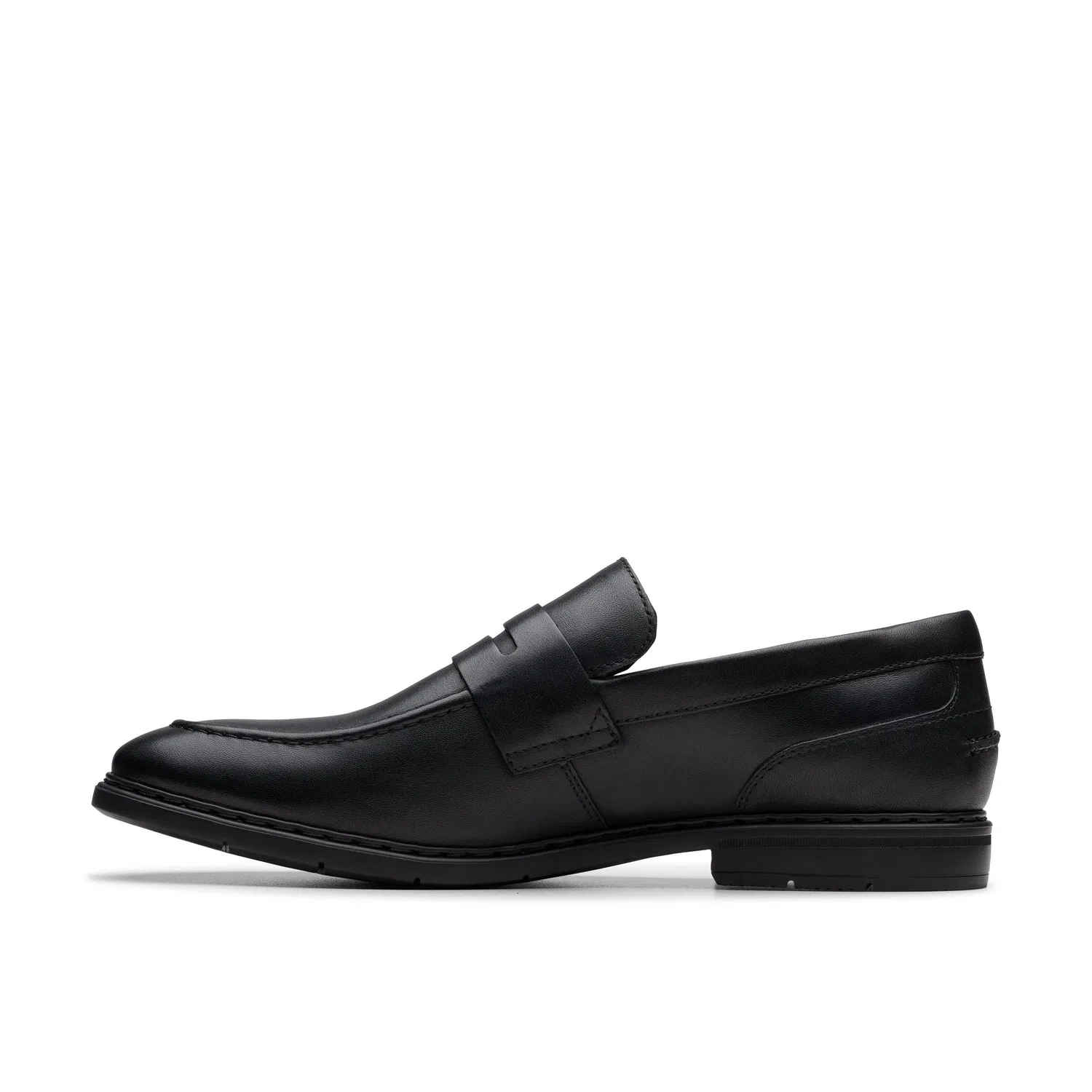 Кожаные лоферы Clarks Banbury Lo, черный — фото 2