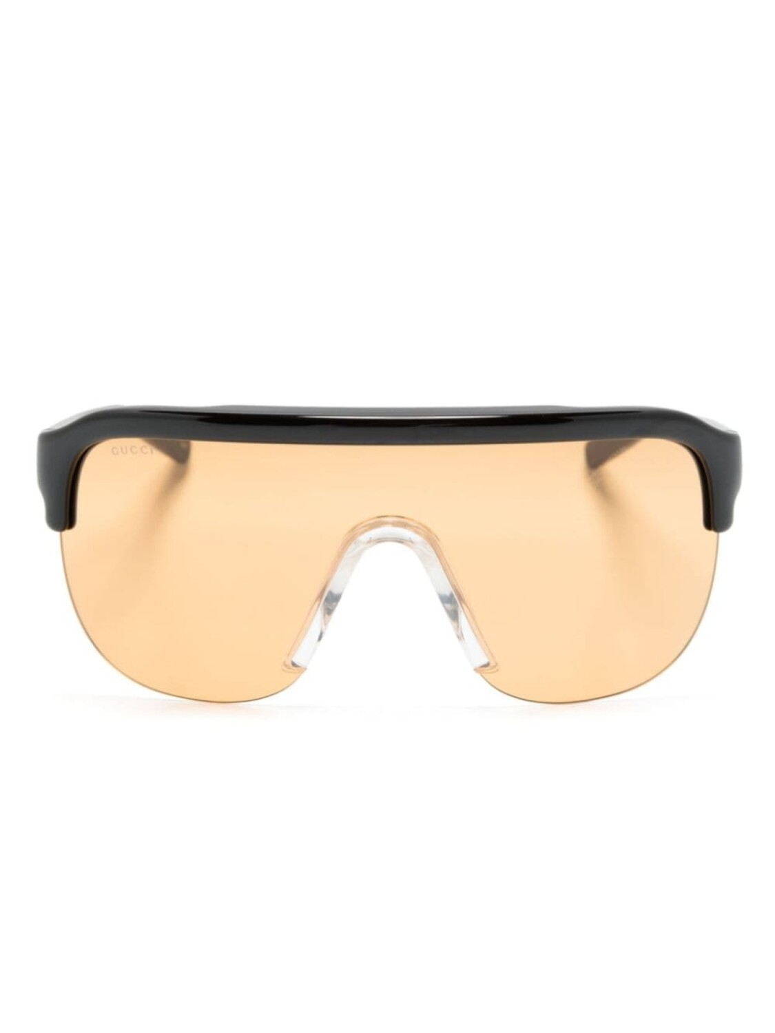 

Gucci Eyewear солнцезащитные очки-маска, черный