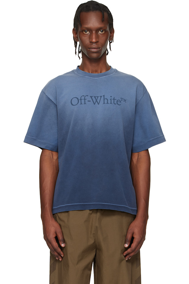 

Off-White Футболка для скейтбординга Navy laundry