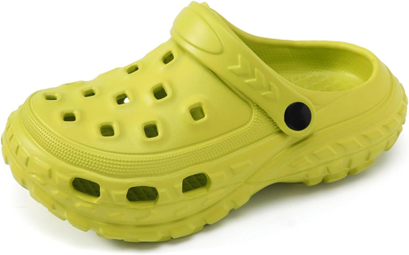 

Тапочки-сабо SECHRITE для мужчин и женщин, сабо без застежек, водонепроницаемые пляжные и бассейновые сандалии с регулируемым ремешком на пятке, повседневные домашние и тапочки, зеленый