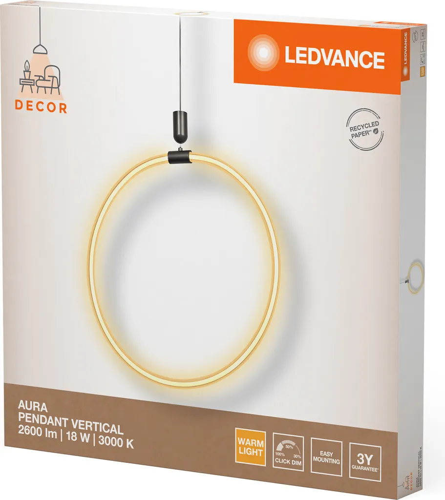 

Подвесной светильник LEDVANCE, темно-серый