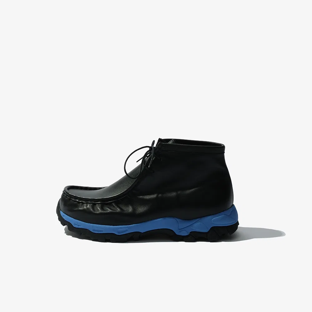Мужские чёрные дезерты Vibram Wallaby из коровьей кожи от Yuji