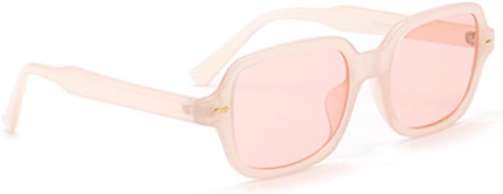 

Модные солнцезащитные очки для мужчин и женщин, маленькая оправа, желтые солнцезащитные очки, женские ретро-очки с заклепками, защита от УФ-излучения UV400 SZVVBKK, Pink-pink