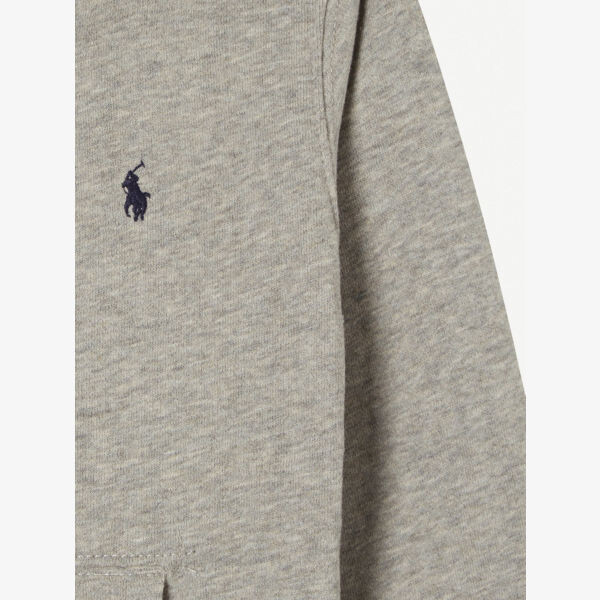Толстовка из хлопка и флиса с вышитым логотипом для детей 2–14 лет Polo Ralph Lauren, цвет dark sport heather — фото 4