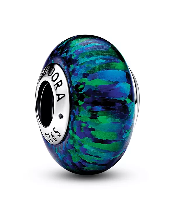 

Серебряный опалово-зеленый шарм Pandora, silver