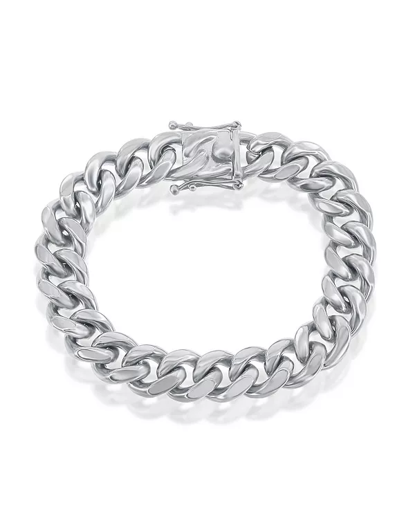 

Браслет Miami Cuban Link из нержавеющей стали 14 мм Metallo, silver
