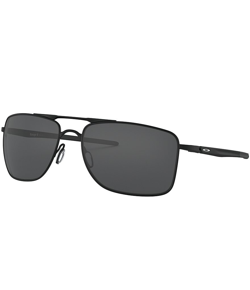 

Мужские солнцезащитные очки Oakley OO4124 Gauge 8, 62 мм, поляризованные прямоугольные, черный
