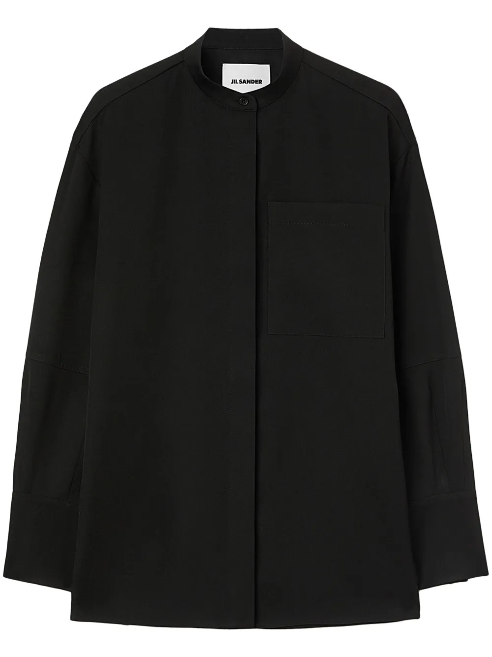 

Шерстяная рубашка JIL SANDER, черный