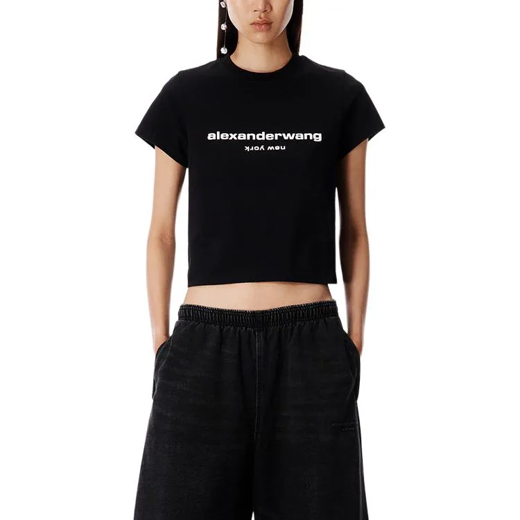 Alexander Wang Футболка Women's Black Crew Neck