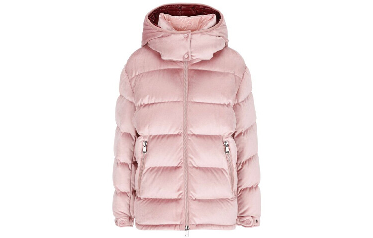 

Пуховик женский розовый Moncler, розовый