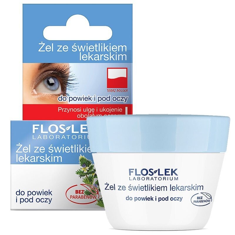 

Floslek, Eye Care, гель с просветом для век и под глазами, 10 г Flos-Lek