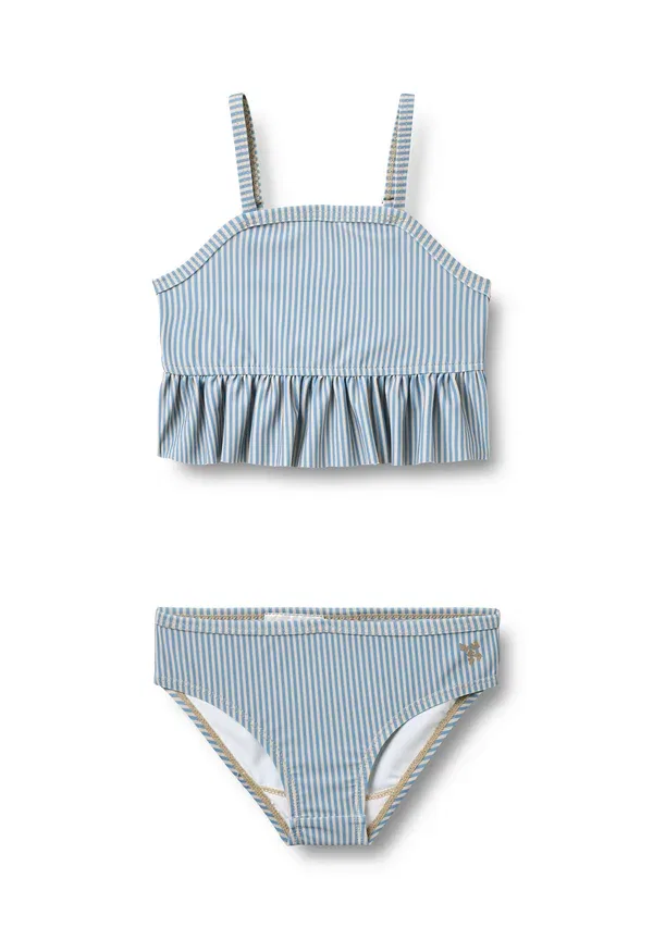 Купальник Lærke set bikini Wheat, blue swim stripe, сине-белая полоска