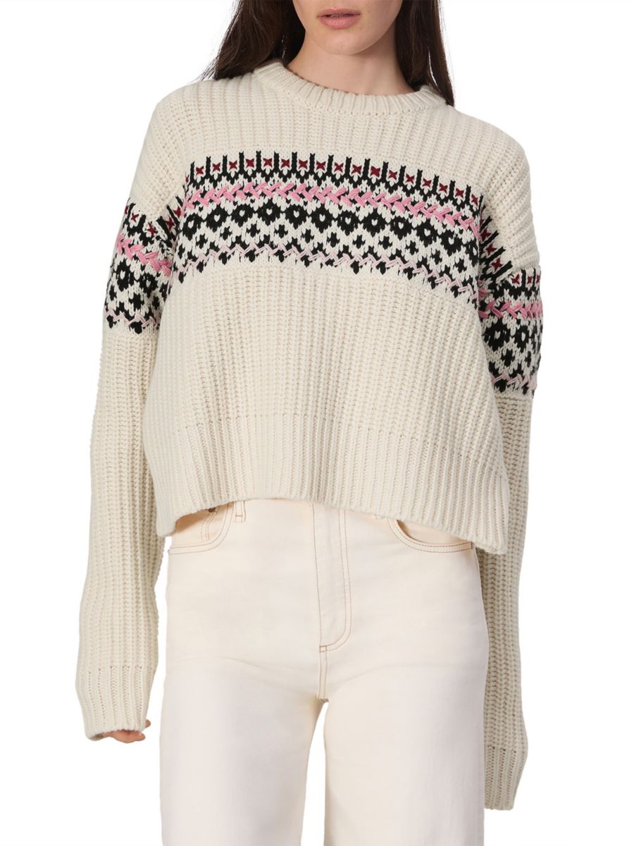 

Свитер Leigh Fair Isle rag & bone, слоновая кость