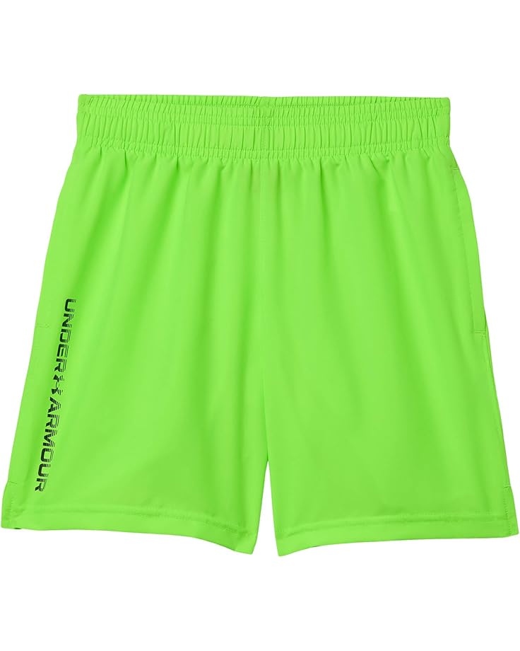 

Шорты Under Armour Kids Woven Wordmark Shorts, цвет Hyper Green/Black