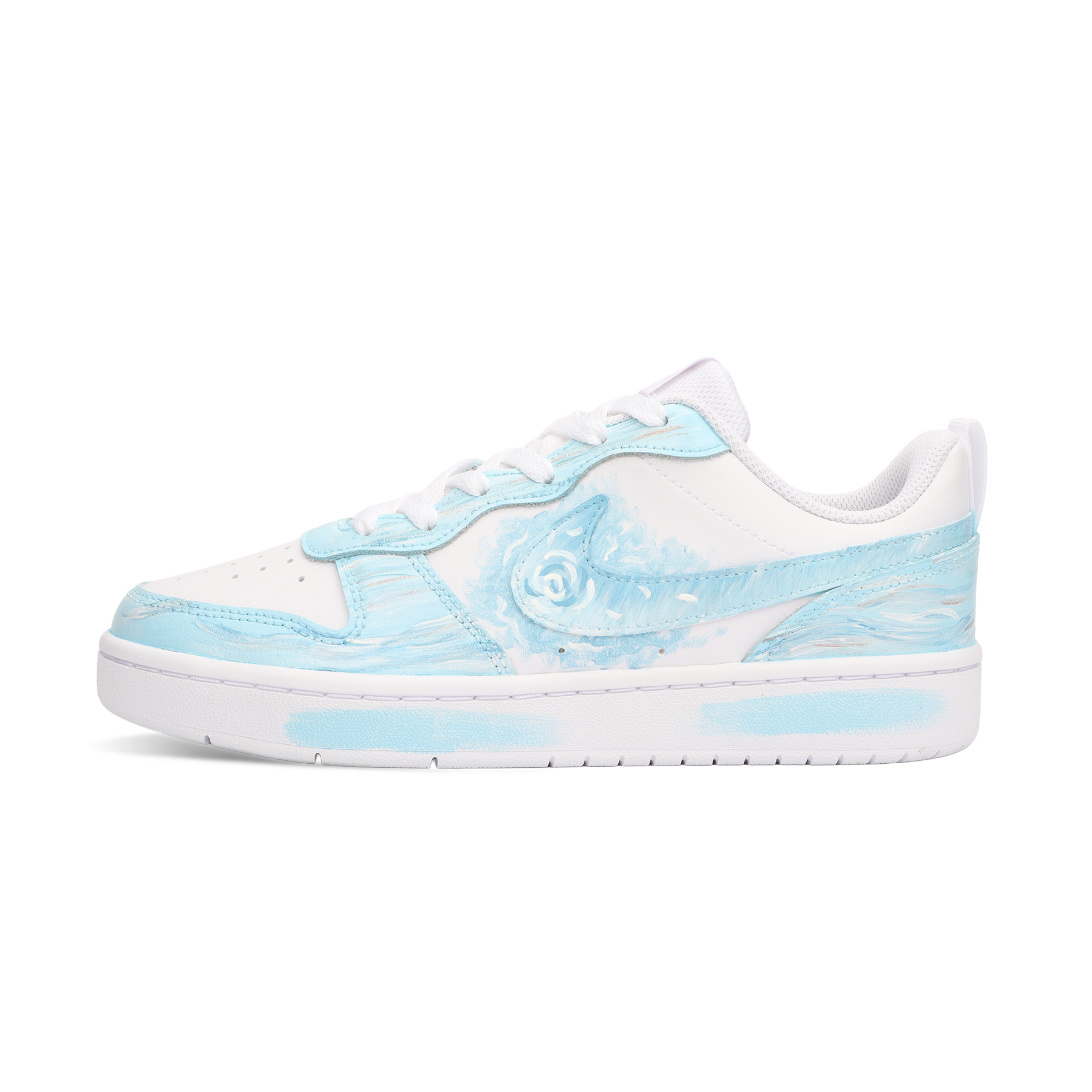 

Кроссовки для скейтбординга Court Borough High Mountain And Flowing Water Low Top для детей и подростков Nike, синий