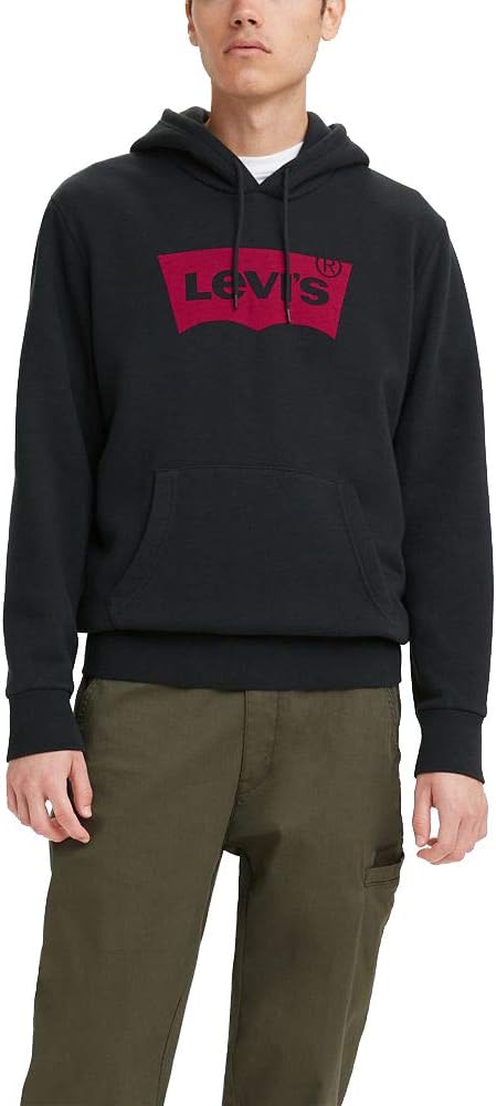 

Мужская толстовка с капюшоном Levi's с рисунком (доступна в размерах для больших и высоких женщин), Jet Black