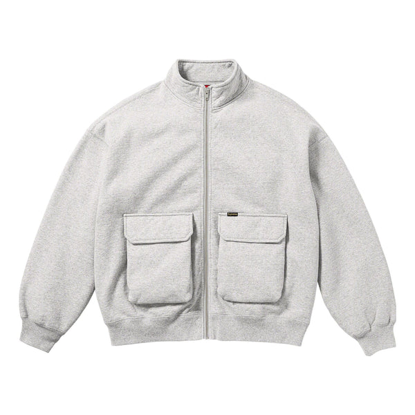 

Куртка fw23 week1 cargo pocket zip up sweatshirt jacket 'white' Supreme, белый