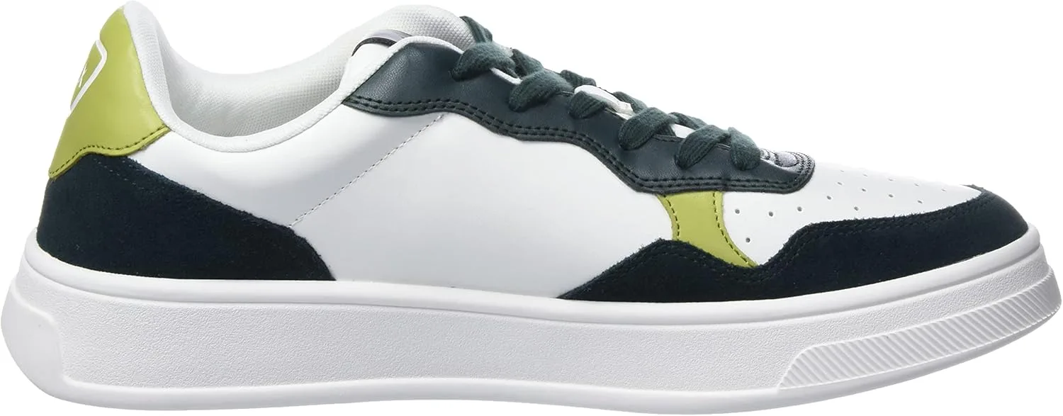 Детали на спине мужских кроссовок Armani Exchange, нашивка с логотипом спереди, SneakerSneaker, белый — фото 4