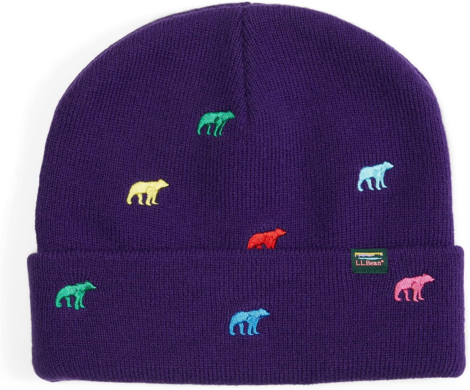 

Шапка L.L.Bean L.L.Beanie Critter, цвет Purple Night Bears