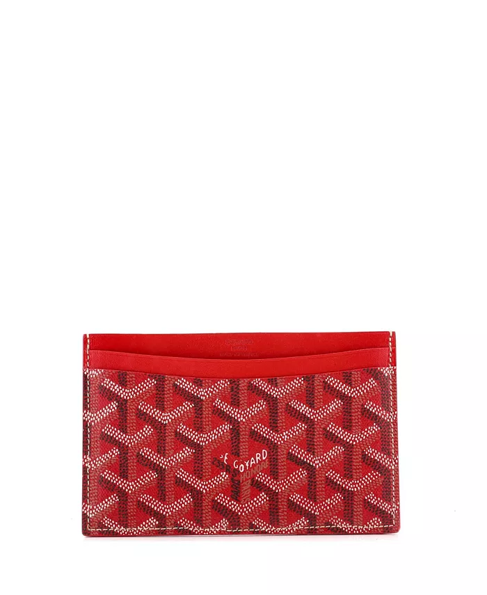 

Картхолдер Saint Sulpice из лакированного полотна Pre-Owned Goyard, красный