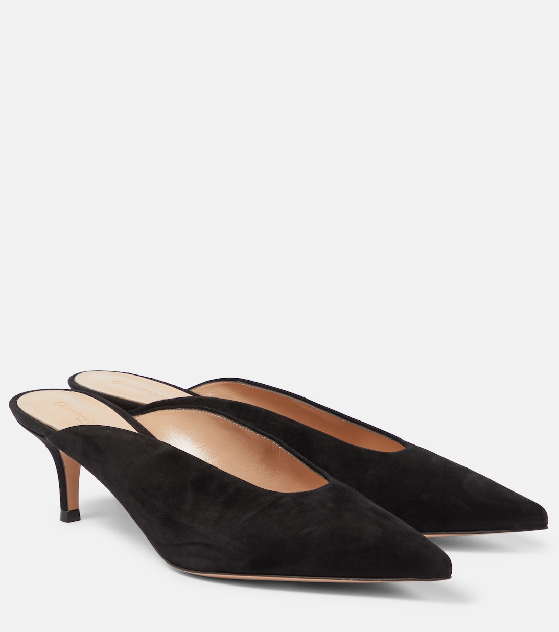 Замшевые мюли Gianvito Rossi, черный