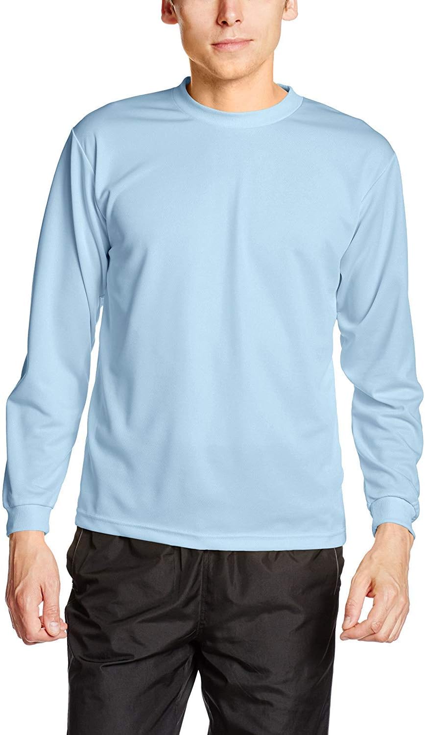 

Футболка с длинными рукавами и круглым вырезом Glimmer 00304-ALT, сухая, 113 г (4,4 унции), светло-синий