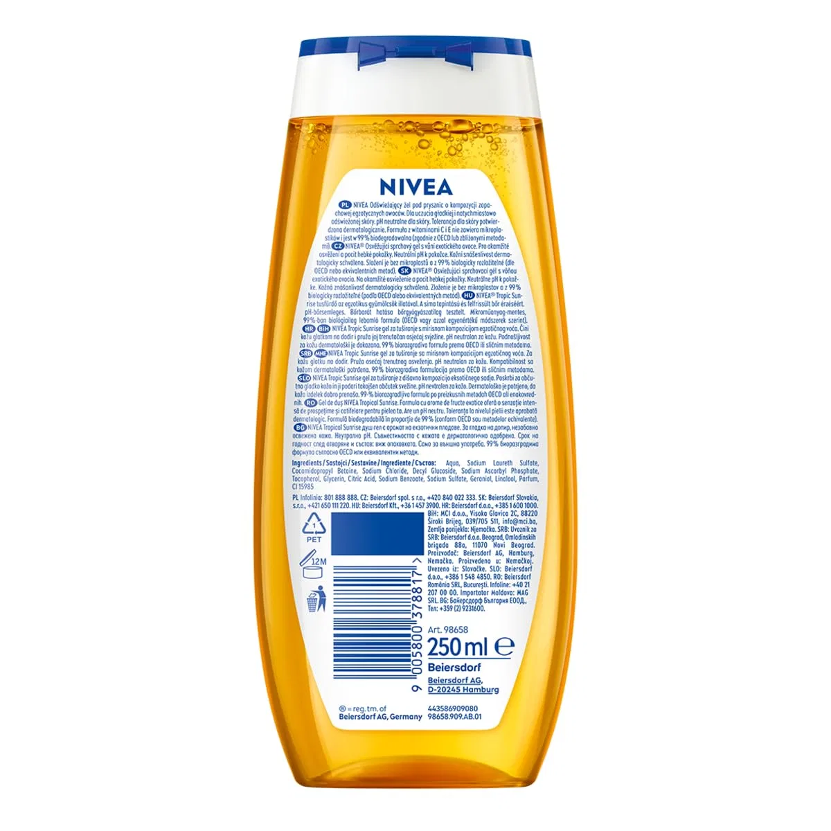 Гель для душа NIVEA Exotic Feeling, 5 x 250 мл Nivea — фото 2