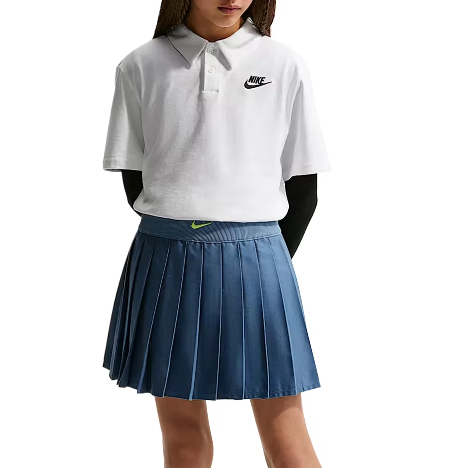 Поло Nike Sportswear Club Kids' белое/черное