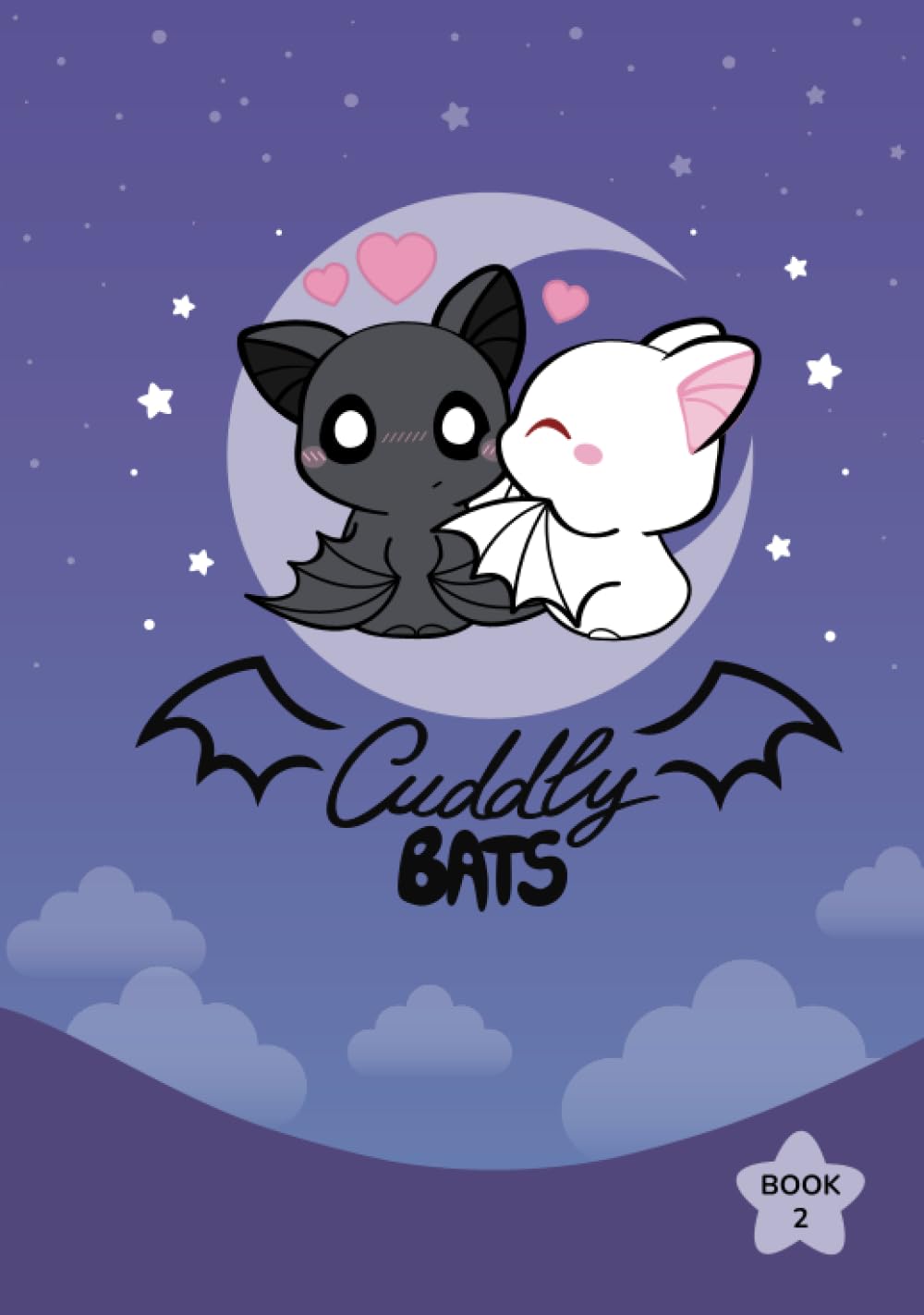 

Cuddly Bats, Book 2: Collection of comics about adorable bat couple Luna and Shadow (Independently published)