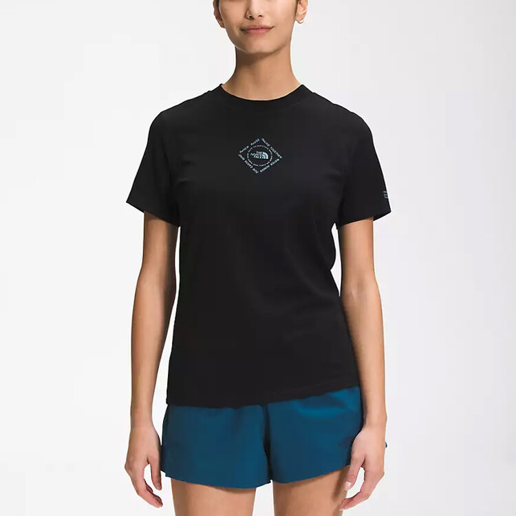 

Футболка женская черная The North Face, Черный, Футболка женская черная The North Face