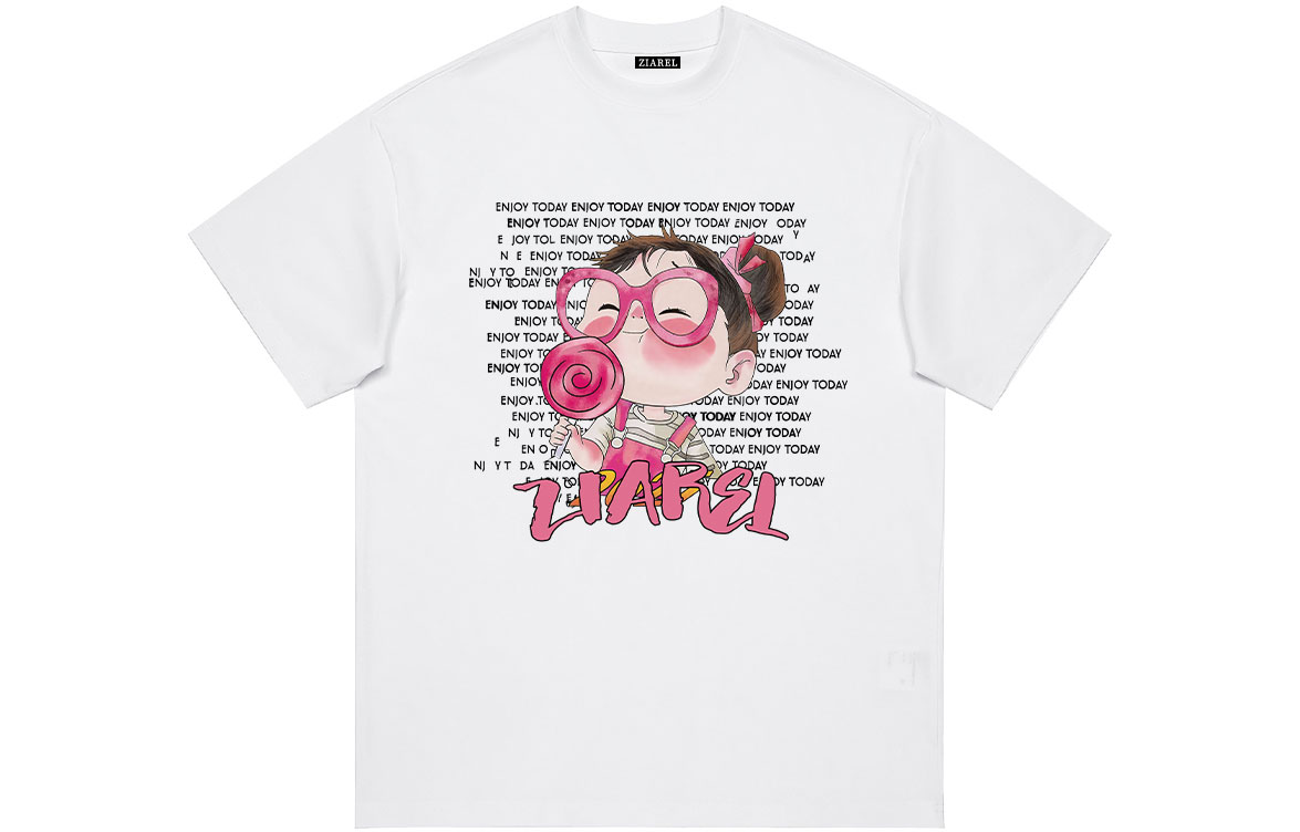 

Футболка Unisex Crew Neck Moderate Heavyweight ZIAREL, белый lollipops girl